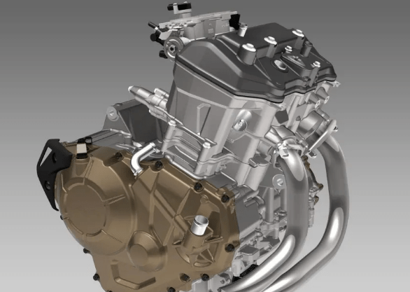 发动机的气缸形状与nc750系列完全不同,和本田正在开发新一代transalp