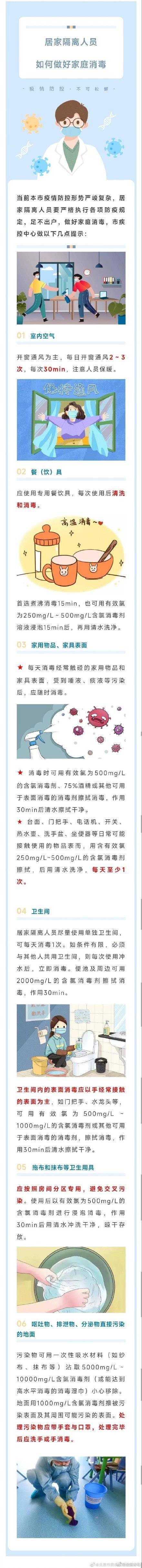 家庭|北京疾控提醒 | 居家隔离人员如何做好家庭消毒？
