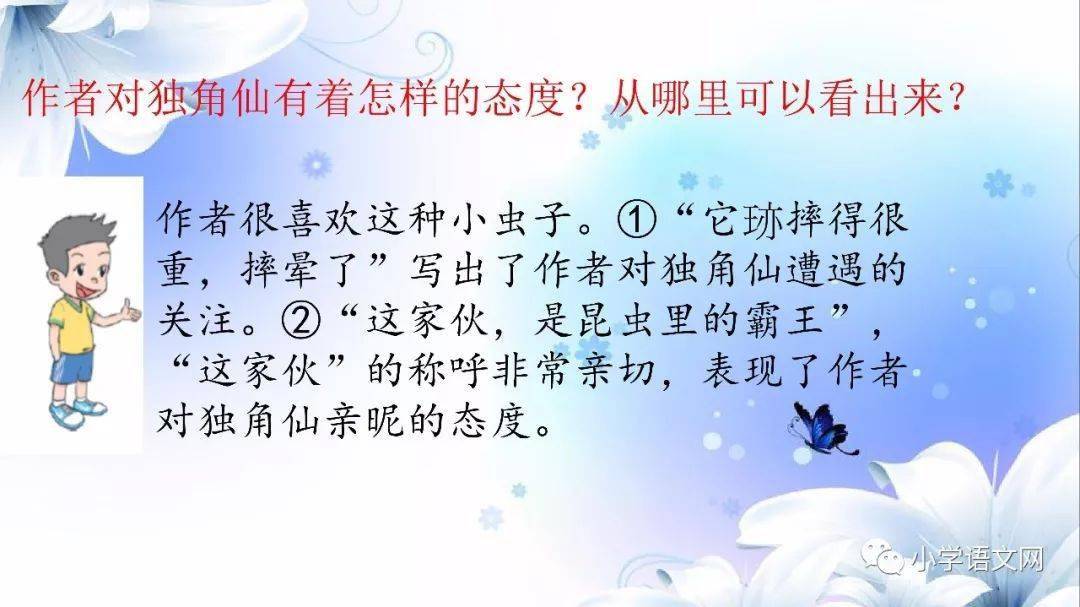 三年級下冊語文課文4昆蟲備忘錄圖文解讀