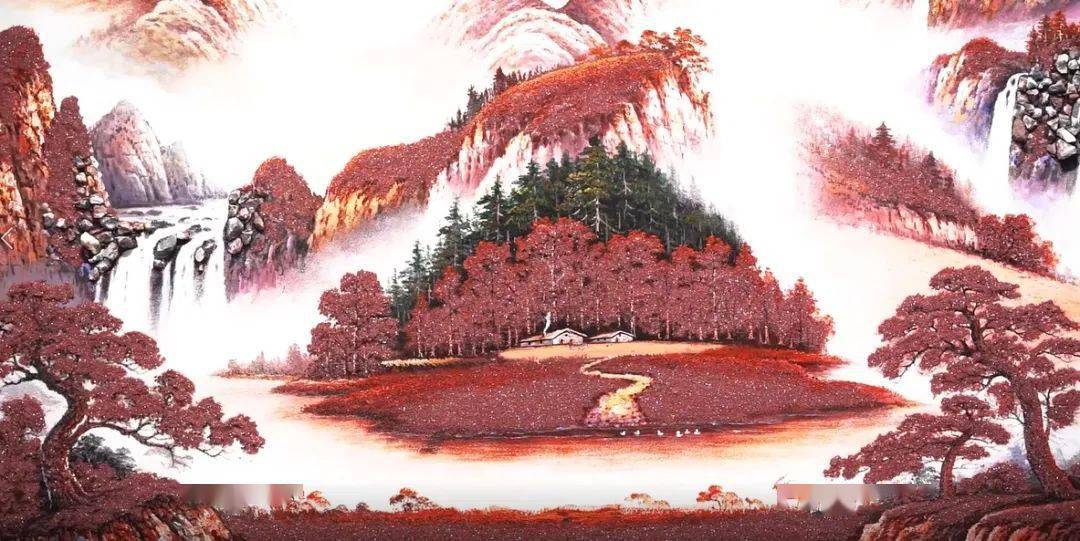 朱砂画2022让我们一起相聚中国年