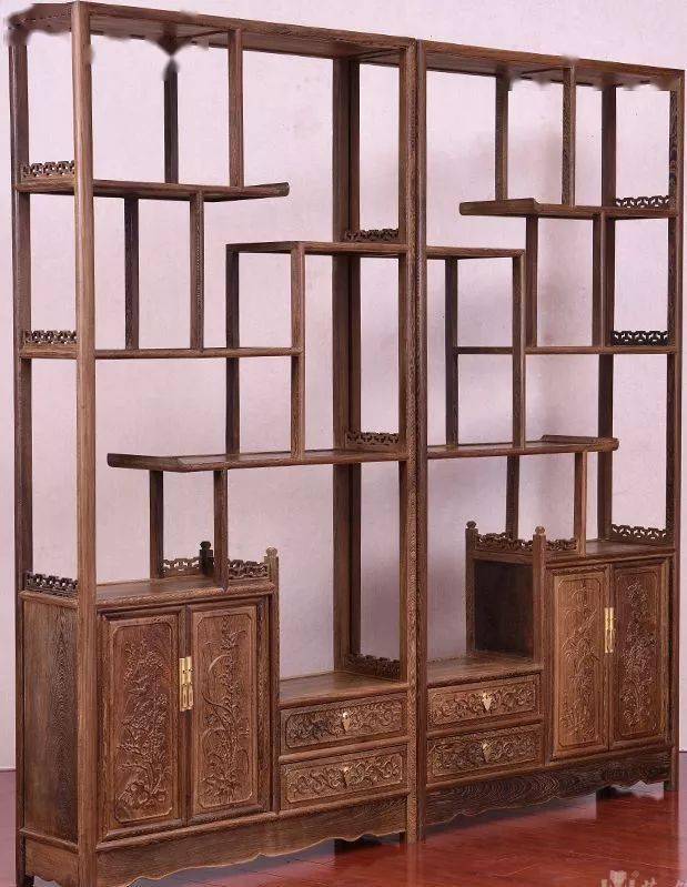 100款精品红木博古架,真是美腻了!_多宝格_几何形_形式
