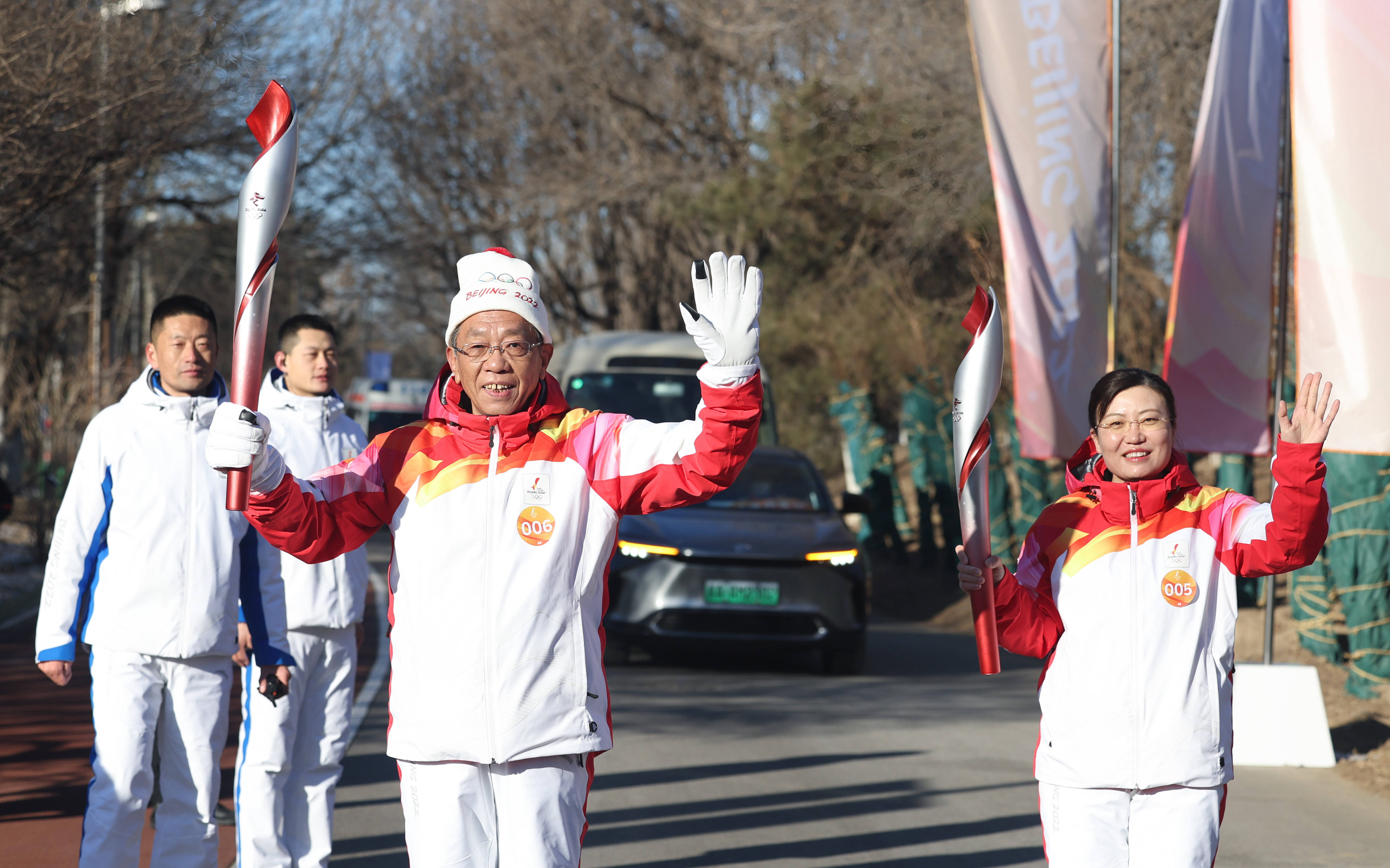 北京冬奥会火炬在奥森公园传递_北京冬奥会倒计时3天_北京冬奥火炬