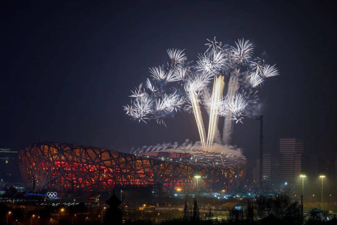 北京冬奥会开幕烟花图片