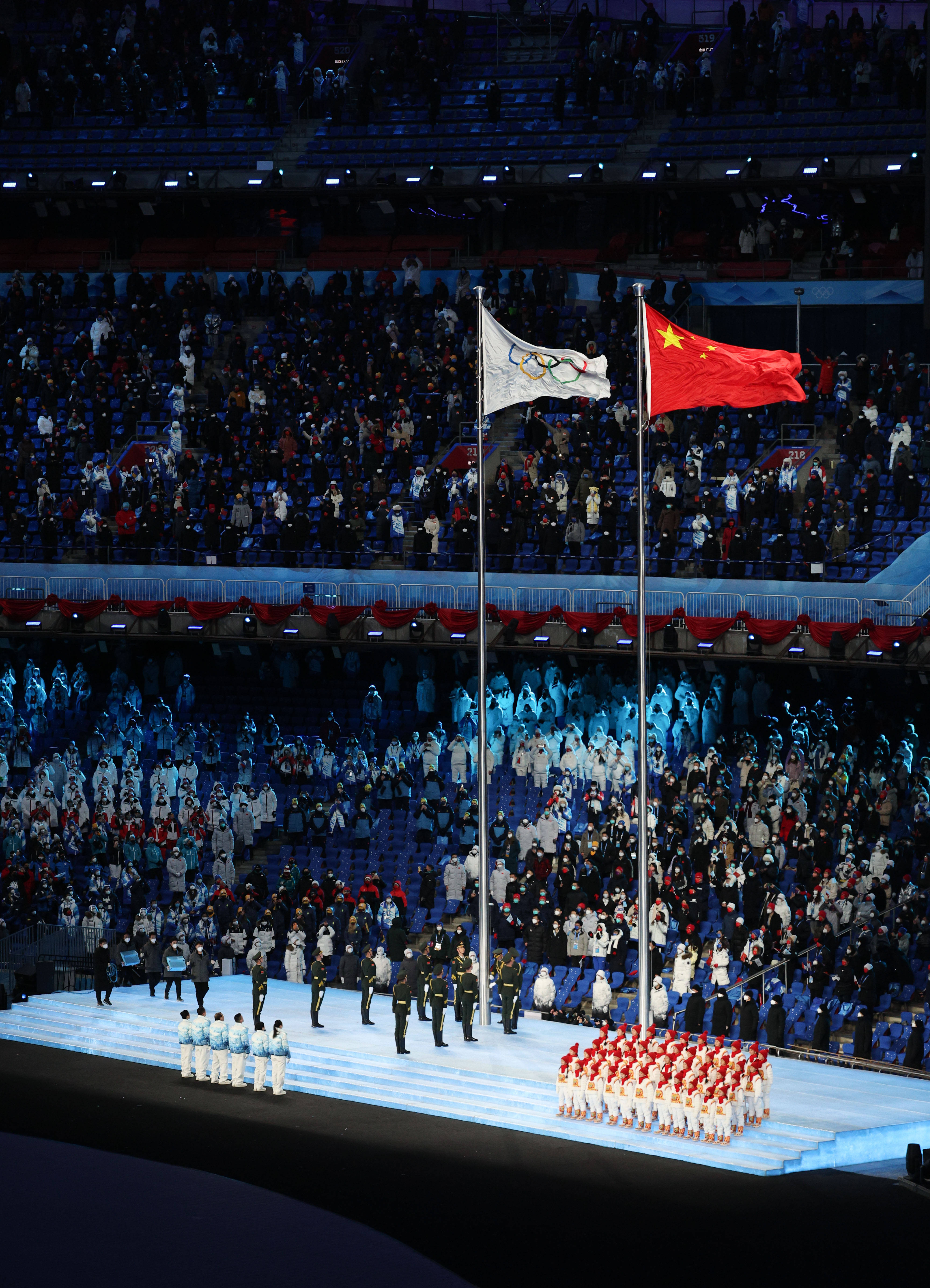 冬奥会国旗图片图片