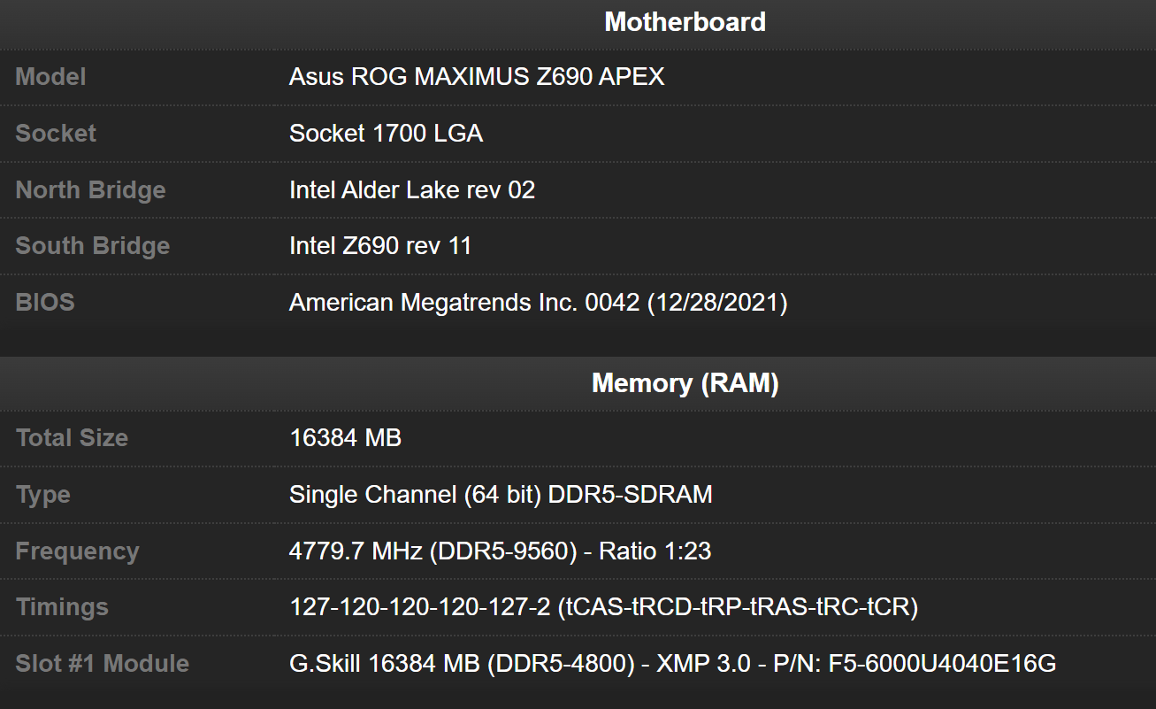 成绩|内存频率再创新高，DDR5-9560 破世界纪录