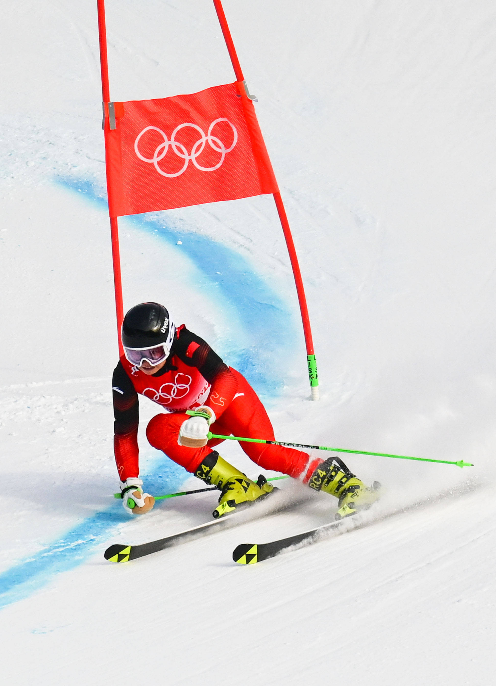 高山滑雪女子大回转比赛赛况