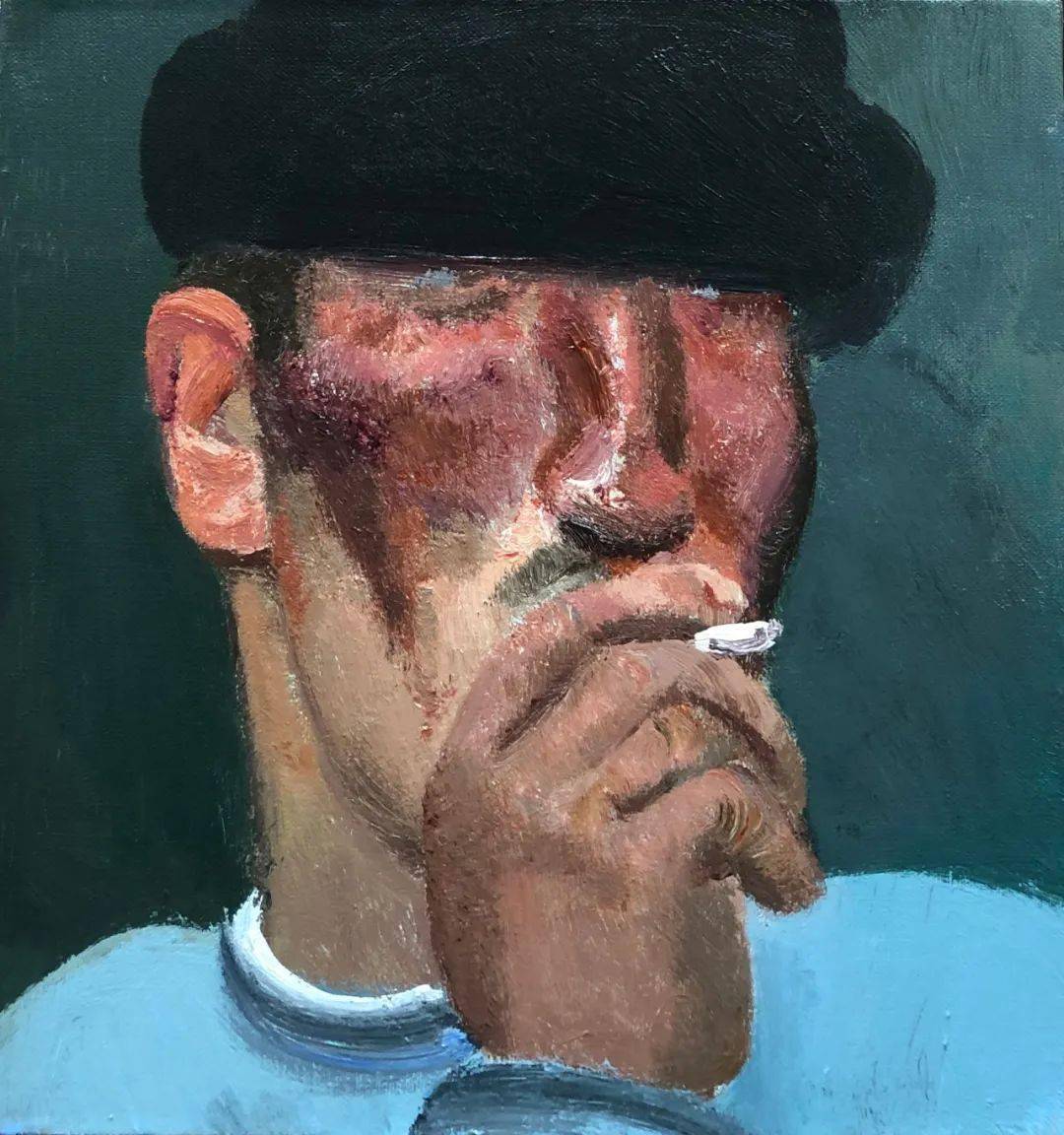 赵培智: 展览上的作品 不是90后萌女郞就是农民工 令人生厌_油画_笔触