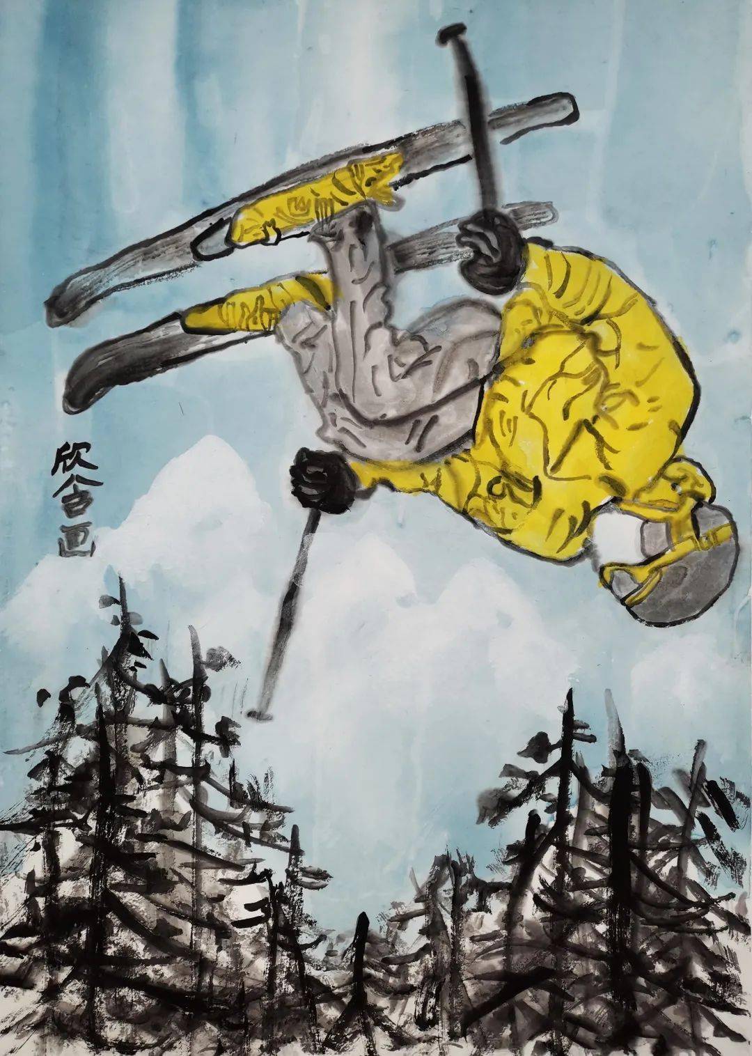 26幅作品入选"冬奥童画国礼"_杨建伟_素材_卢昱