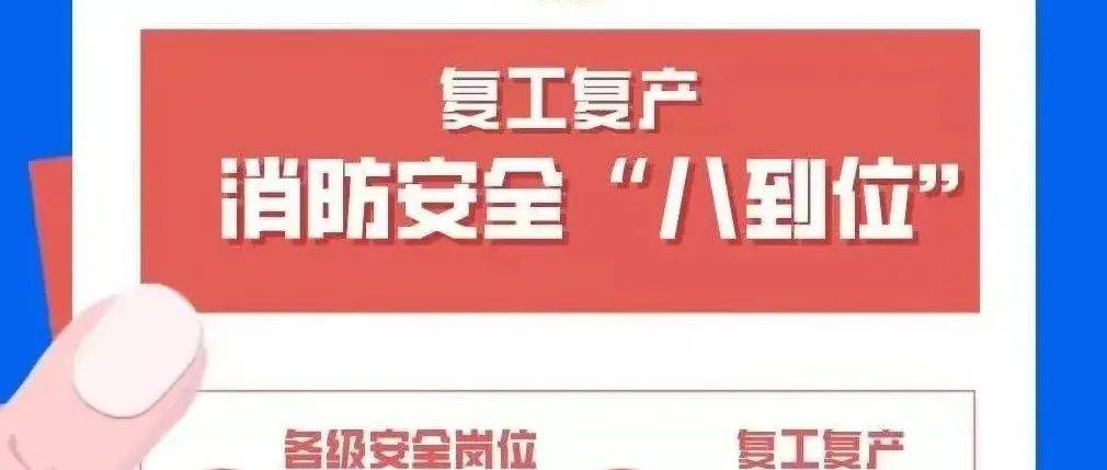 消防常识科普 年后开工，这份复工复产防火指南请查收单位企业手册 0690