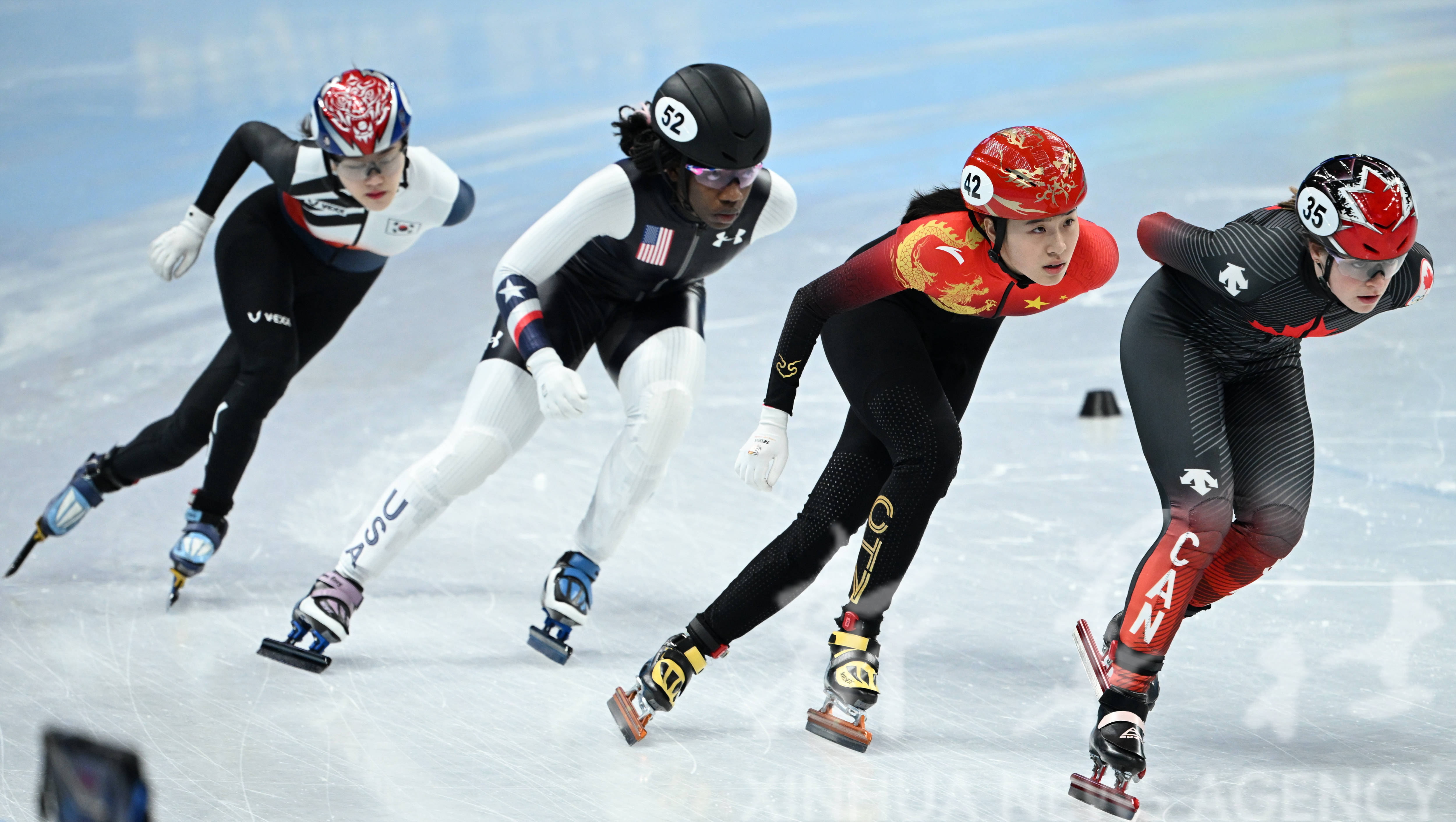 短道速滑——女子1000米預賽賽況_中國短道女隊晉級3000米接力決賽