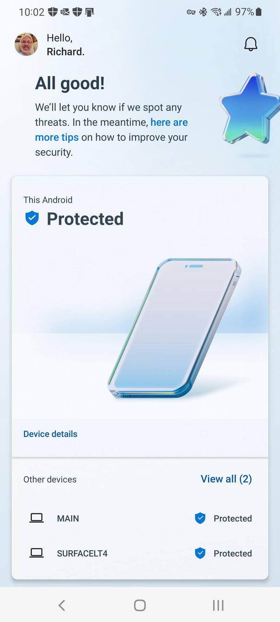 微软 Win11 风格 Microsoft Defender 预览版发布，还有安卓版本