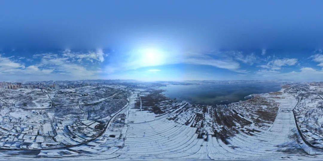 羅大富 攝畢節明湖國家級溼地公園雪景.