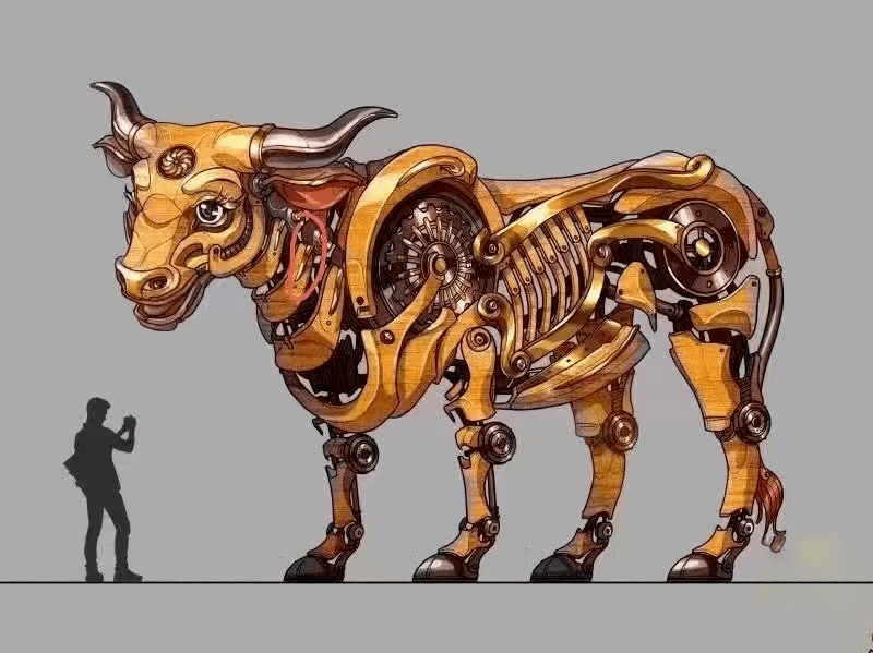 "中国出不了好设计?" 他用一头机械牛,在春晚舞台,王源身后打破偏见(