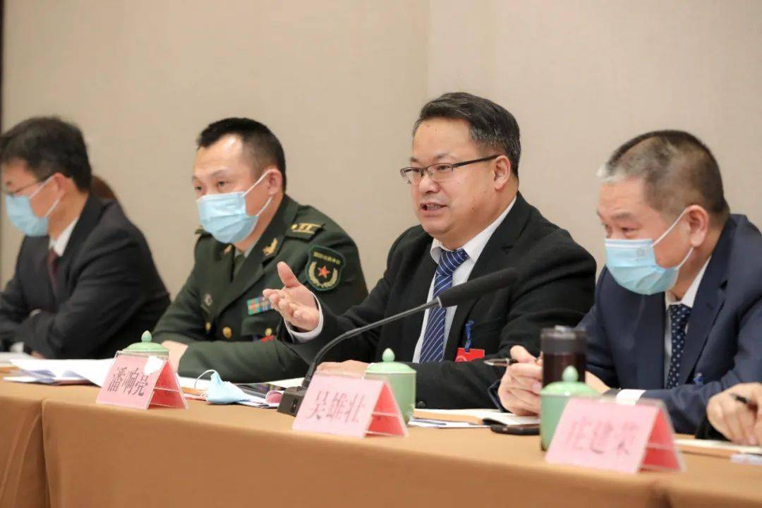 2022两会进行时政协委员分组审议县九届政协常委会工作
