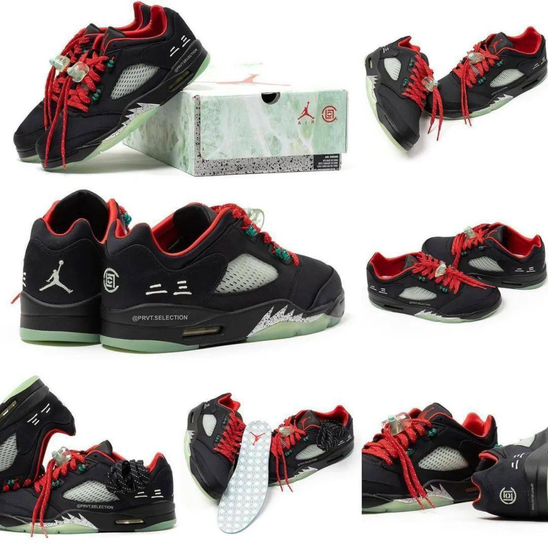 网络 离发售越来越近！CLOT x AJ5 Low 最新实物曝光！