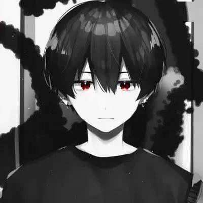 超个性黑白动漫头像