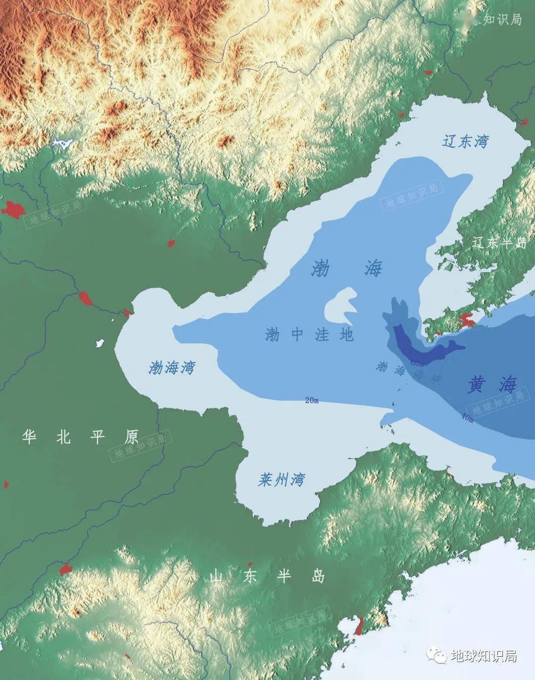 东海南海黄海渤海位置图片