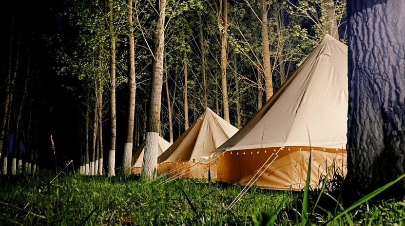 帐篷露营地投资小颜值高不占土地指标的网红住宿