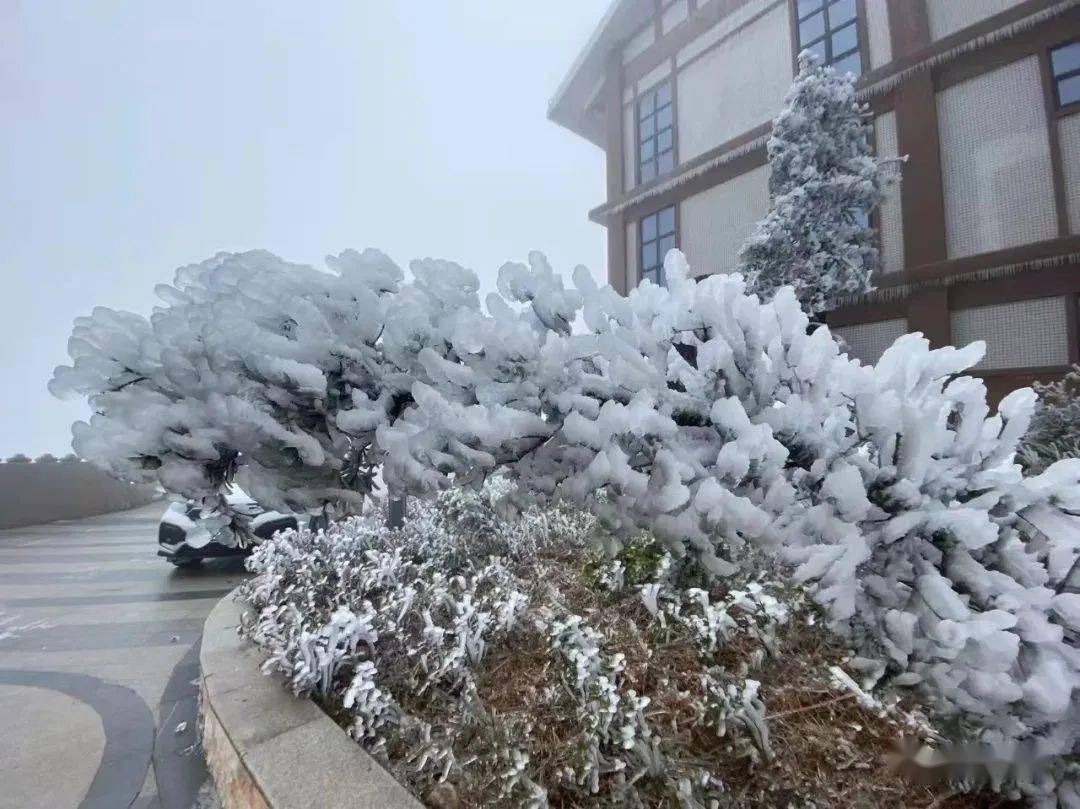 九仙山(黄峥峥 供图)7:30左右主峰有飘雪!