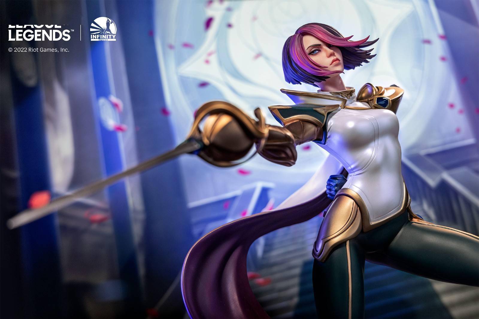 开天工作室lol无双剑姬菲奥娜1/4雕像 售价5398元_cm_产品_宝丽石