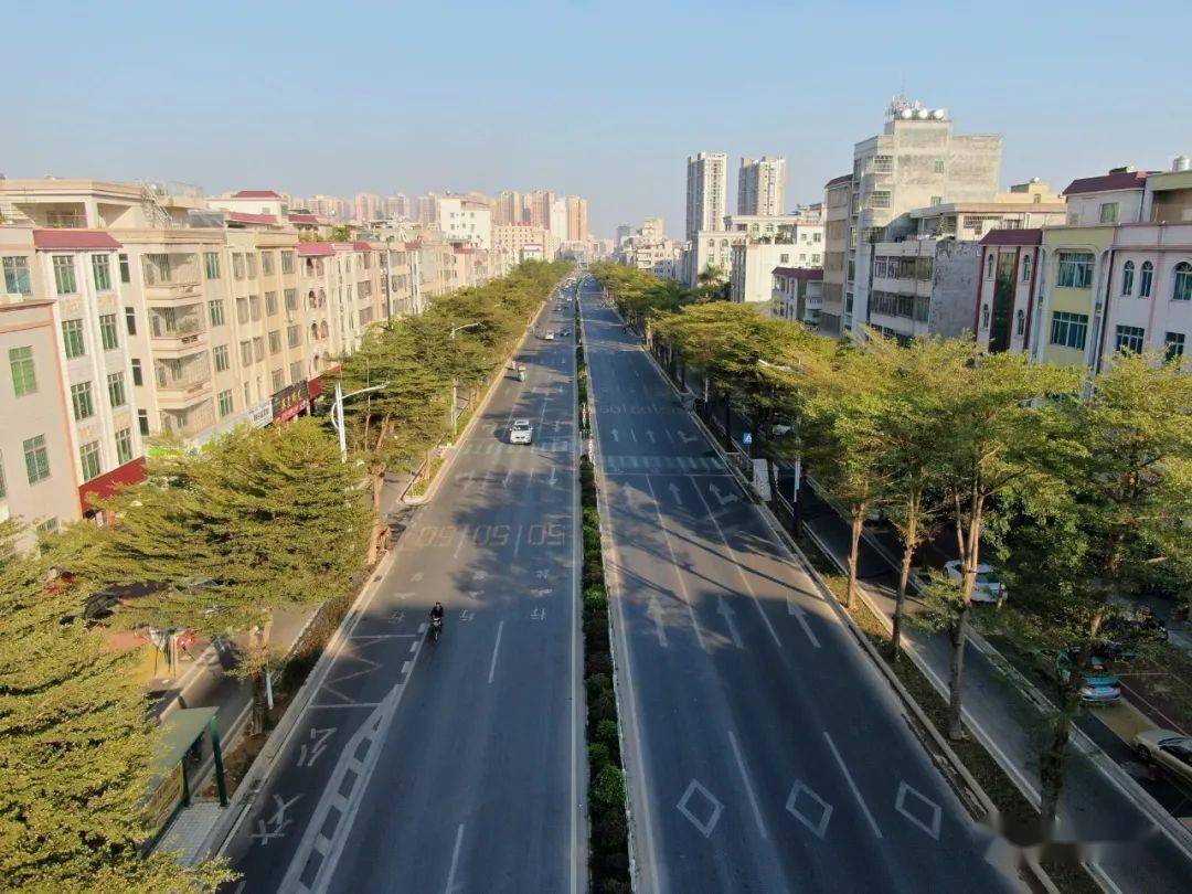 城区主干道路黑底化全面推进,广海路,旧茂化路改造建成通车,机场大道