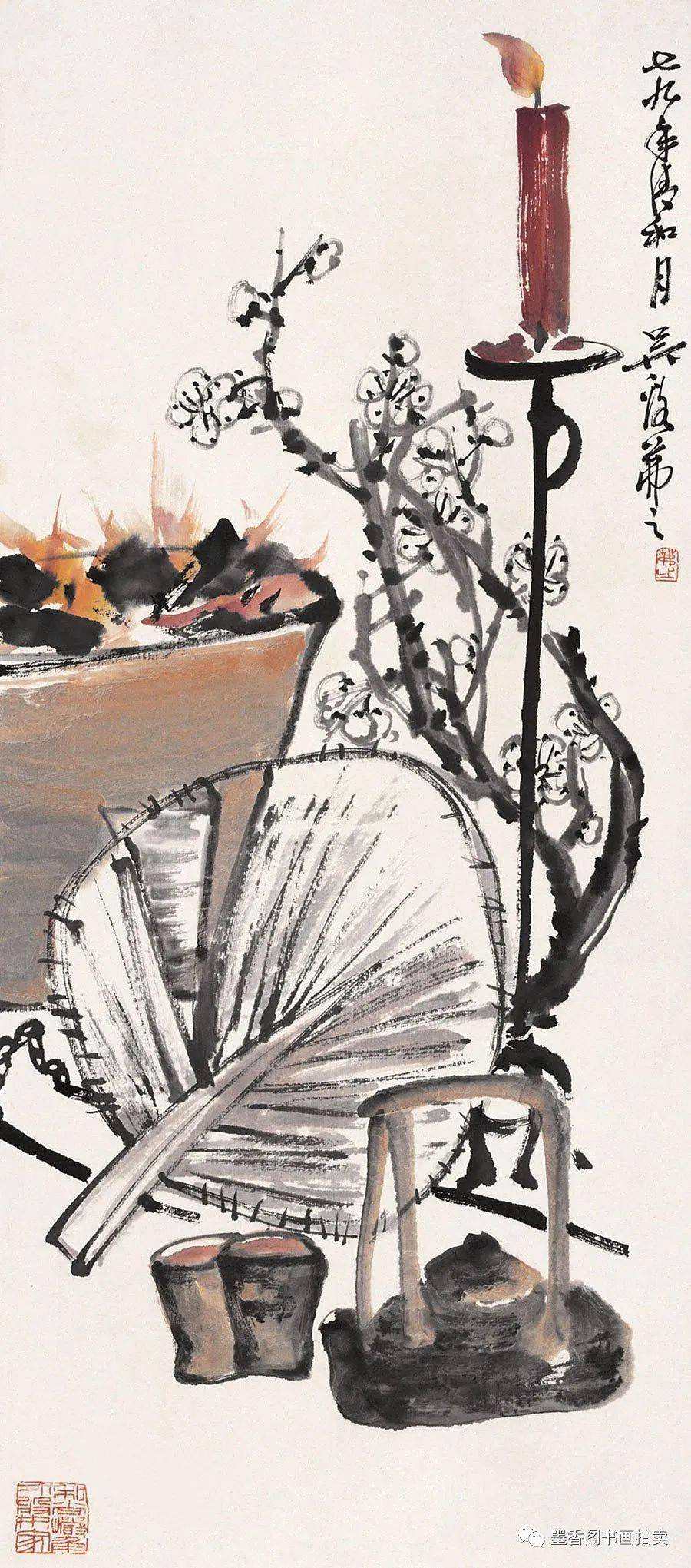 吴茀之首创中国画人物,山水,花鸟,书法的分科教学.