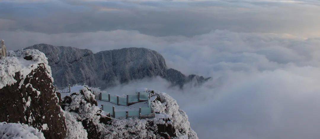 峨眉山春雪纷飞绝美雪景续写冬奥情缘