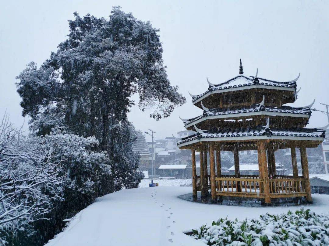 桂林下雪的美景图片图片