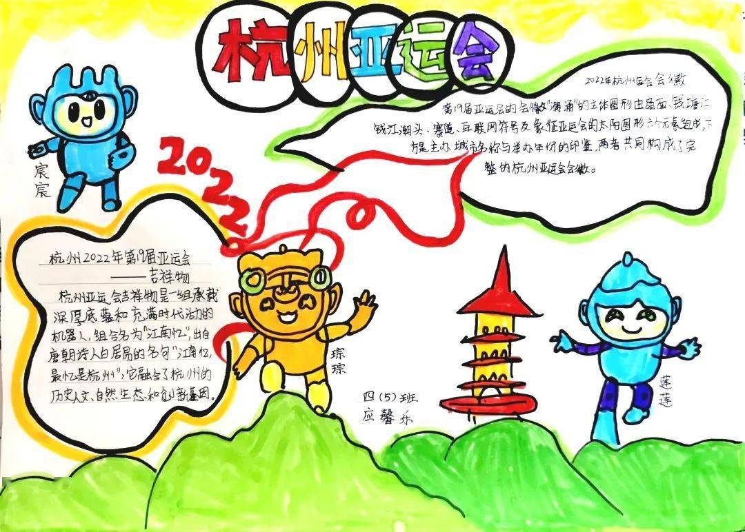 杭州亚运会儿童海报图片