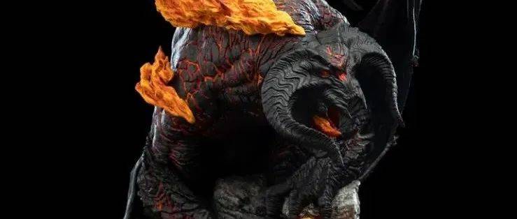 WETA《魔戒》炎魔」全身雕像_Classic_Series_岩石