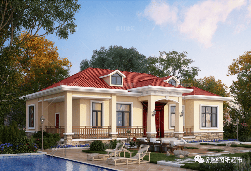 9套一层户型收好了,实用美观又省钱_别墅_卫生间_开间