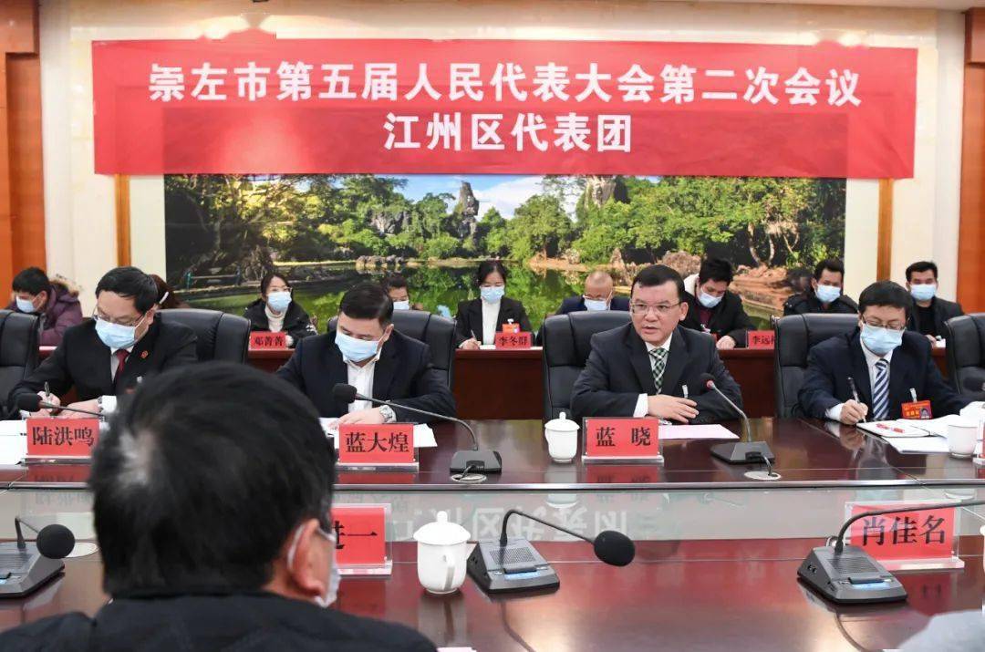 【聚焦2022崇左市两会】蓝晓参加扶绥江州代表团审议_工作_新发展