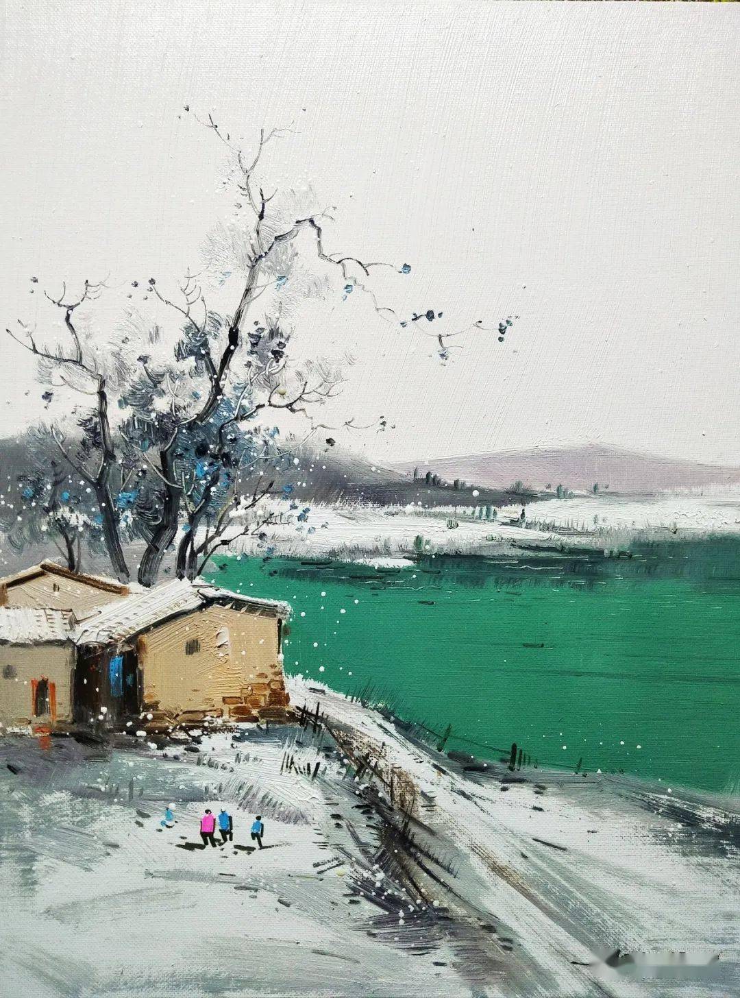 这组油画小品美得不可方物