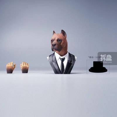 售价MOSTOYS 百兽首头雕 1/6卡斯罗犬头雕可动 兵人配件