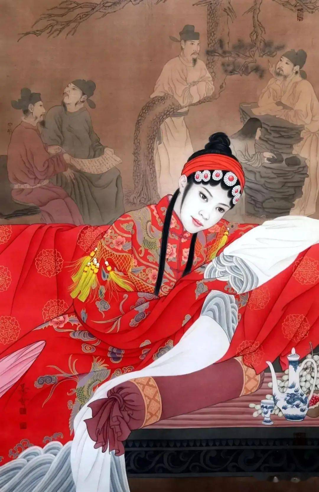 崔景哲国画工笔人物作品专辑,张张精彩!_视频_加林_艺术