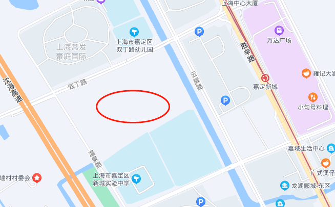 西至溫泉路安亭和馬陸的交界處jdc1-1901單元e14-4地塊新高中位於嘉定