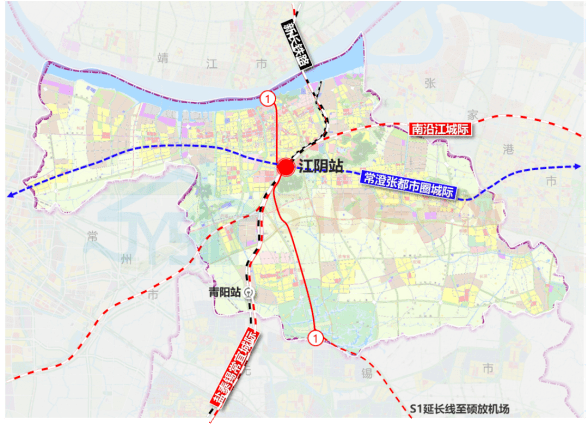 江阴云亭地铁规划图图片