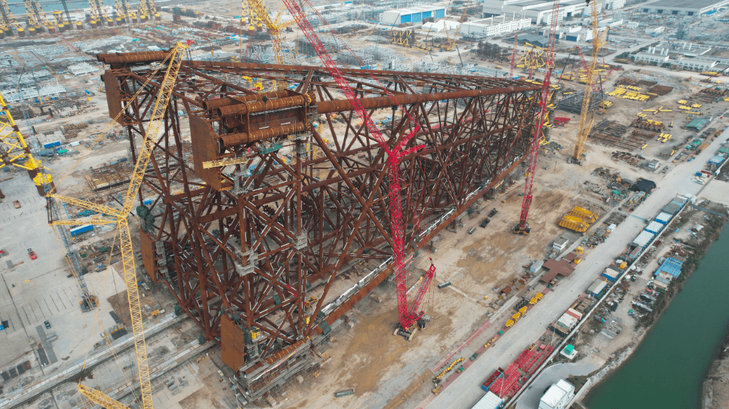 平台|新突破！亚洲第一深水导管架“海基一号”建造完工