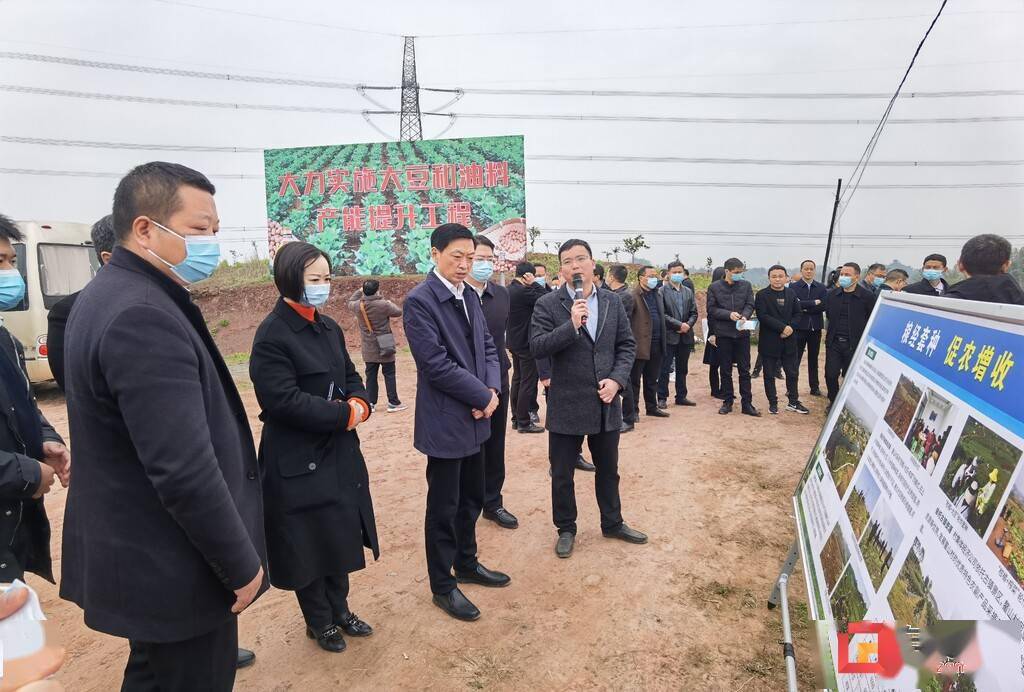 富順縣召開2022年春耕生產暨大豆生產現場會_趙化鎮_糧食作物_村民