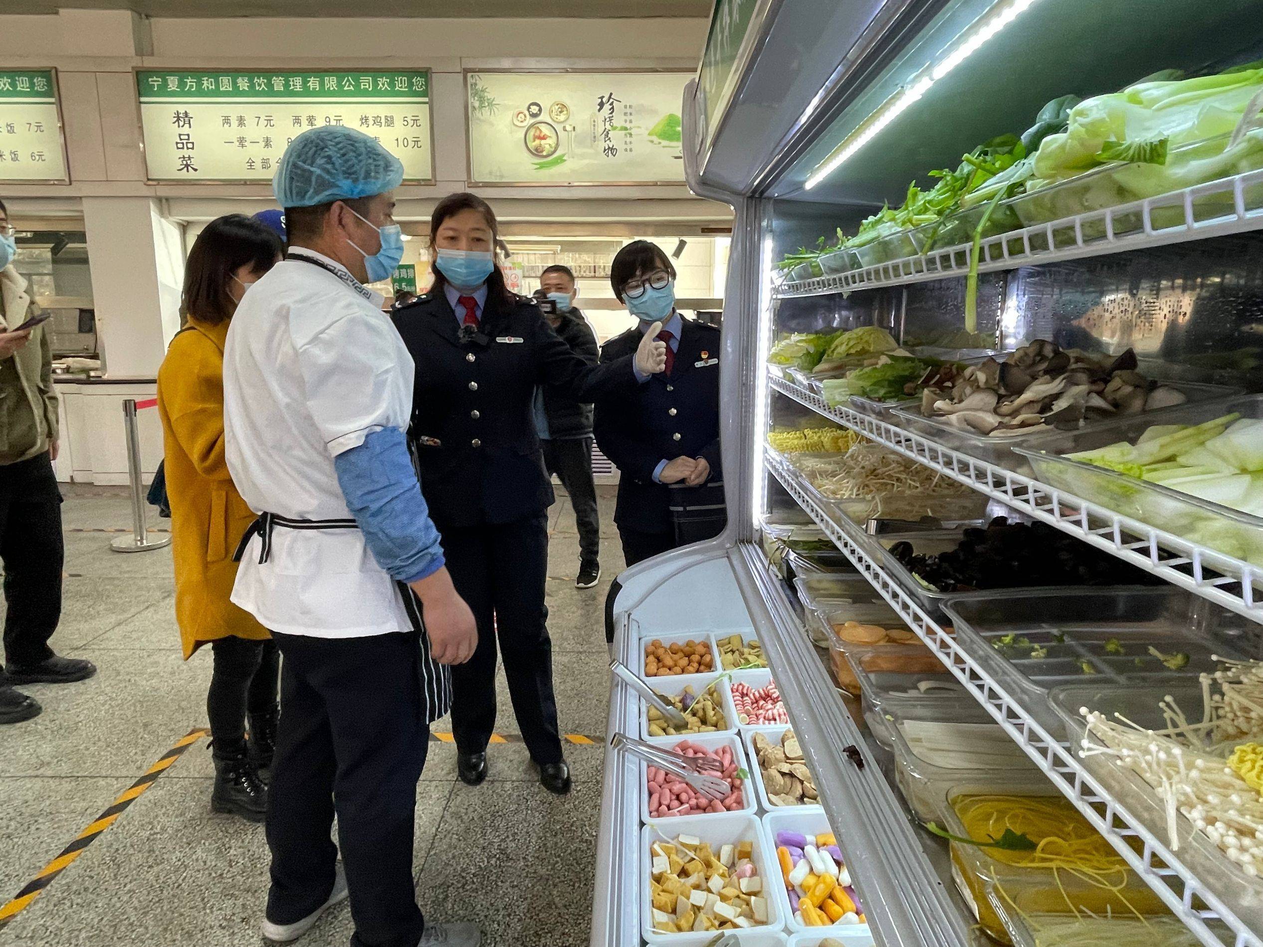 食品|银川市市场监督管理局长城中路市场监管所开展学校幼儿园春季开学食品安全检查