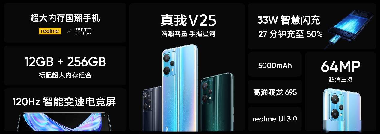 超大|realme 真我 V25 超大内存国潮手机正式发布