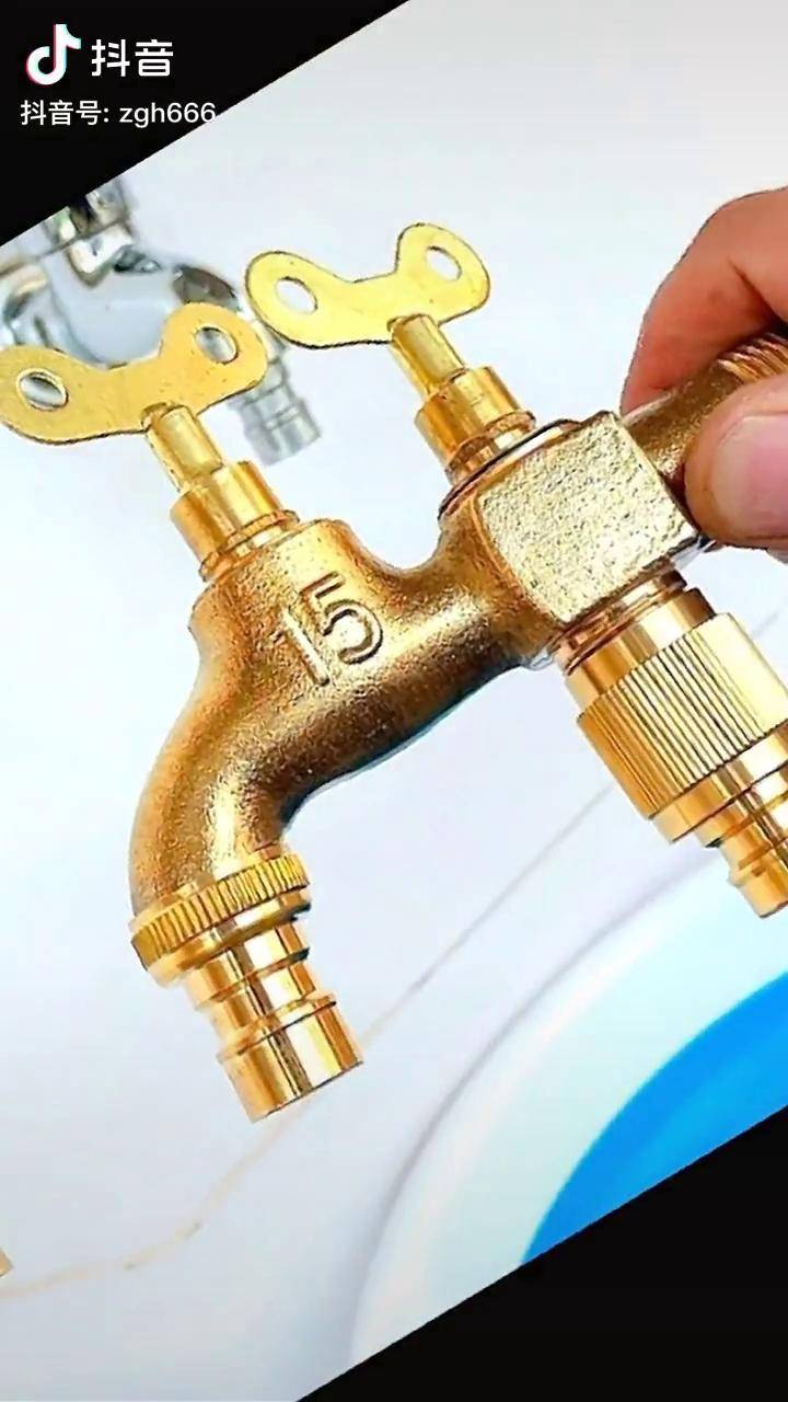 j上锁带锁水龙头接水管有锁花园水嘴户外加锁带开关钥匙水龙头水龙头