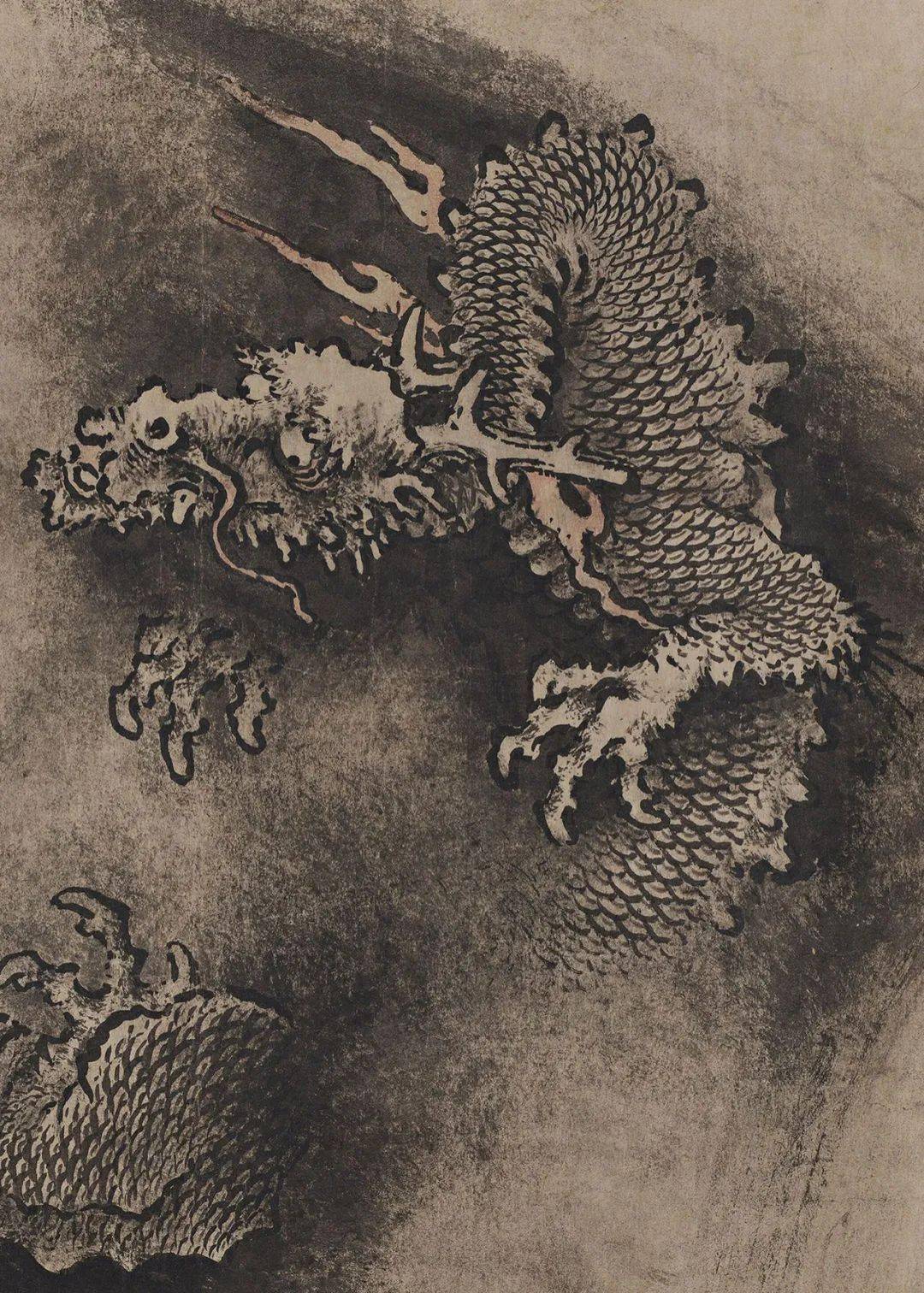 在陈容之前,龙的形象到了宋代几乎已成定式,《宣和画谱》列有『龙鱼门