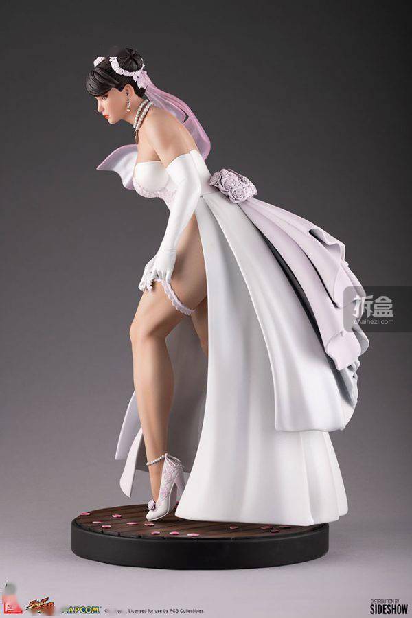 出货SIDESHOW × PCS 街霸 婚纱春丽 WEDDING CHUN LI 1/4雕像