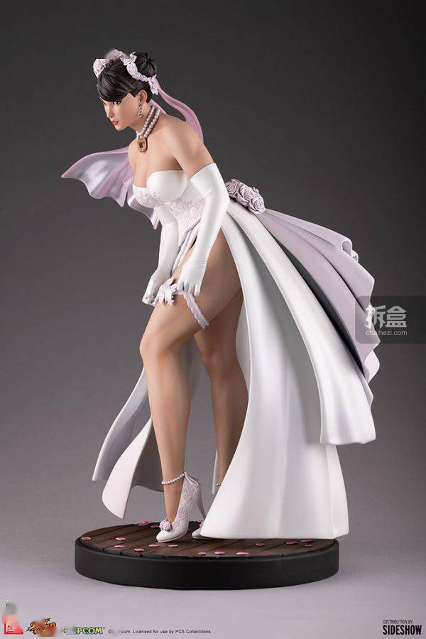 出货SIDESHOW × PCS 街霸 婚纱春丽 WEDDING CHUN LI 1/4雕像