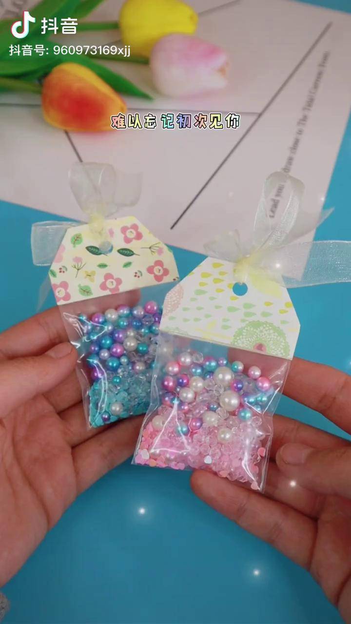 自封袋做流沙书签,漂亮哦手工 书签 手工diy_书签_手工_漂亮