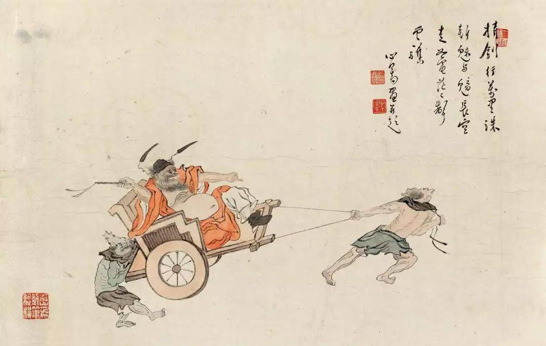 掛け軸  西山逸士(溥儒) 掛け軸】「鍾馗図 溥儒 号西山逸士」中国近代画家 收藏家 肉筆保證