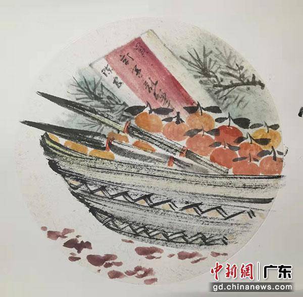 茅龙|传播两项国家非遗文化 茅龙笔下的陈皮文化小品画展在江门举办