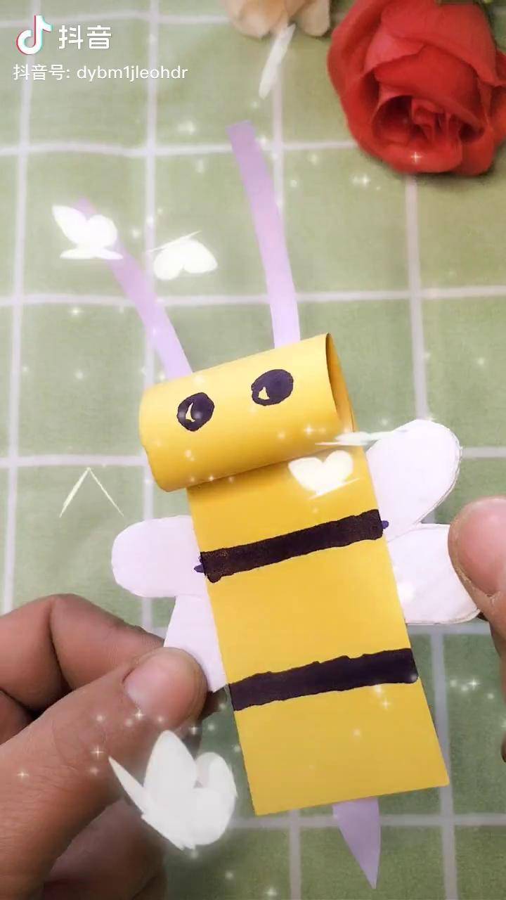 手工折纸小蜜蜂的做法图片