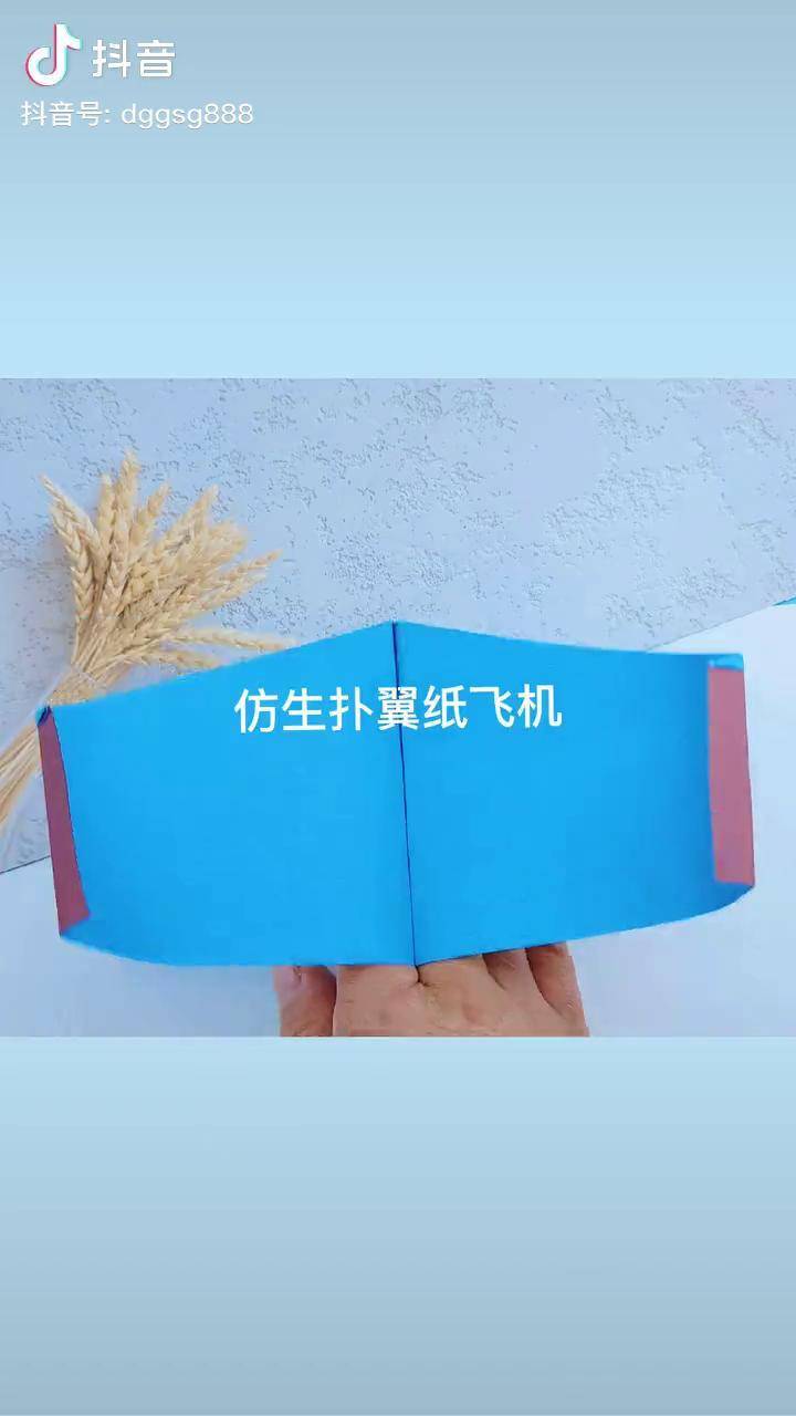 朋友,你要学的简单扑翼纸飞机教程来啦折纸 手工 纸飞机 创意手工